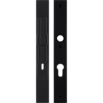 Massieve veiligheidsschilden met kerntrekbeveiliging Piet Boon ONE PB20-28KT knop/kruk SKG*** PC92 mat zwart RVS-304