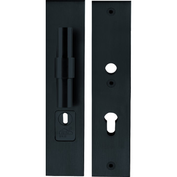 Massieve veiligheidsschilden met kerntrekbeveiliging Piet Boon ONE PB20-50KT knop/kruk SKG*** PC72 mat zwart RVS-304