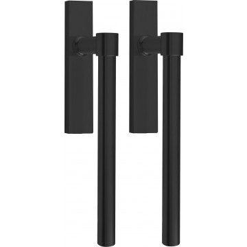 Hefschuifdeurbeslag set Piet Boon ONE PB230PA massieve paarsgewijze PVD mat zwart RVS-304