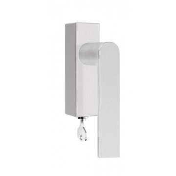 Set draaikiepgarnituren Piet Boon ARC PBA100-DKLOCK afsluitbaar mat RVS RW