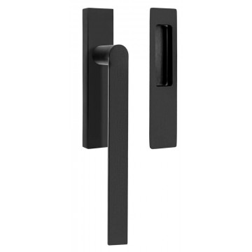 Hefschuifdeurbeslag Piet Boon ARC PBA230massief PVD mat zwart RVS-304