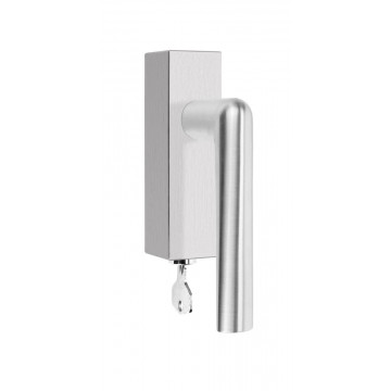 Set draaikiepgarnituren Piet Boon INC PBI100-DKLOCK afsluitbaar mat RVS RW