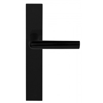 Deurkruk paar Piet Boon INC PBI101P236SFC massief ongeveerd op schild blind PVD mat zwart RVS-304