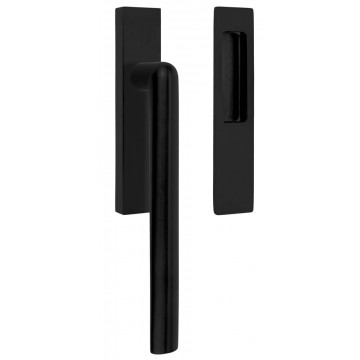 Hefschuifdeurbeslag Piet Boon INC PBI230Ymassief cilindergat PC69 PVD mat zwart RVS-304