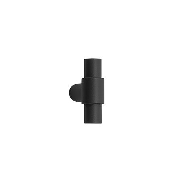 Knop Piet Boon ONE PBKY massief knop tbv knopcilinder standaard gat 10 mm mat zwart RVS-304
