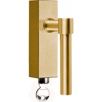 Draaikiepgarnituur Piet Boon ONE PBL15-DKLOCK afsluitbaar PVD mat goud RVS-304