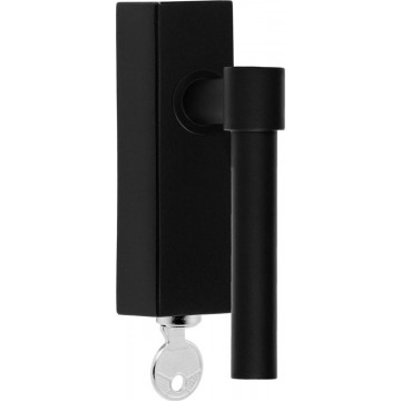 Draaikiepgarnituur Piet Boon ONE PBL15-DKLOCK afsluitbaar mat zwart RVS-304