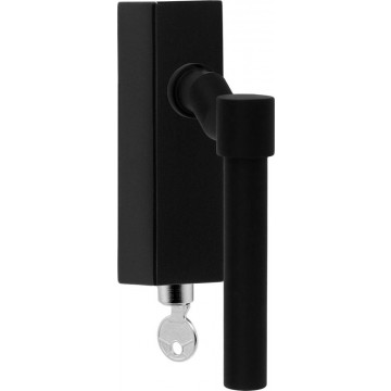 Draaikiepgarnituur Piet Boon ONE PBL15F-DKLOCK verkropt afsluitbaar mat zwart RVS-304