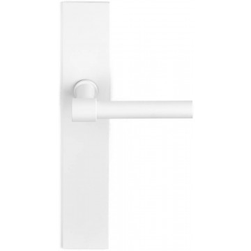 Deurkruk paar Piet Boon ONE PBL15P236SFC massief ongeveerd op schild blind wit RVS-304