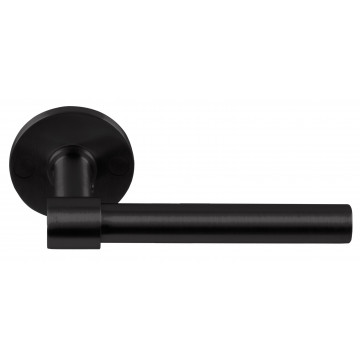 Deurkruk paar Piet Boon ONE PBL15XL/50 dubbel geveerd op rozet PVD mat zwart RVS-304