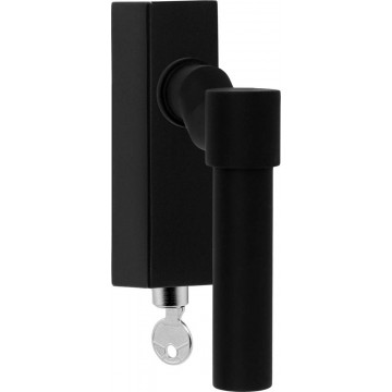 Draaikiepgarnituur Piet Boon ONE PBL20F-DKLOCK verkropt afsluitbaar mat zwart RVS-304