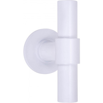Set massieve glasdeurknoppen Piet Boon ONE PBT100G vast op rozet wit RVS-304