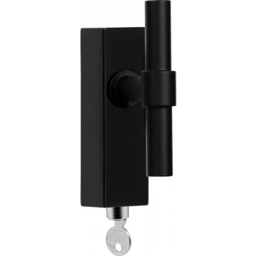 Draaikiepgarnituur Piet Boon ONE PBT15-DKLOCK afsluitbaar mat zwart RVS-304
