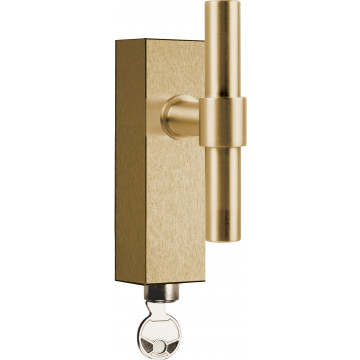 Draaikiepgarnituur Piet Boon ONE PBT15-DKLOCK afsluitbaar PVD mat goud RVS-304