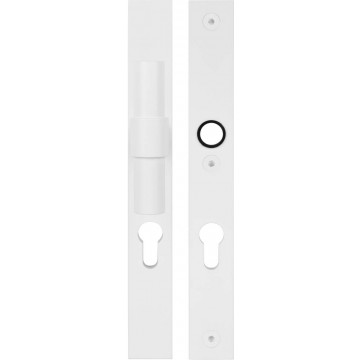 Massieve veiligheidsschilden met kerntrekbeveiliging Piet Boon ONE PB20-28KT knop/kruk SKG*** PC92 wit RVS-304