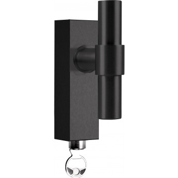 Draaikiepgarnituur Piet Boon ONE PBT20-DKLOCK afsluitbaar PVD mat zwart RVS-304