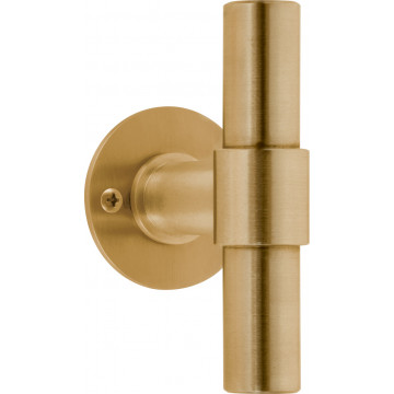 Knop Piet Boon ONE PBT20V/50 massief vast op rozet PVD mat goud RVS-304
