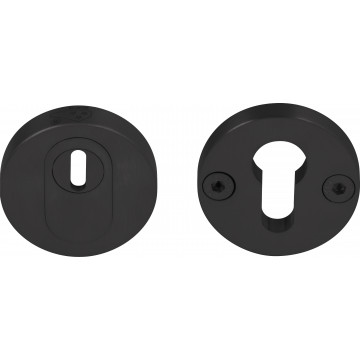 Massieve veiligheidscilinderrozet Piet Boon ONE PBVEIL-KT met kerntrekbeveiliging SKG*** PVD mat zwart RVS-304