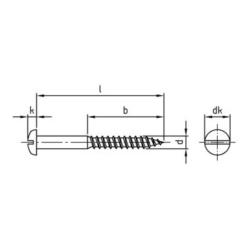 Houtschroef bolkop 5,0 x 20 mm DIN 96 RVS A2-50 (200 stuks)