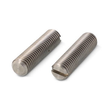 Stelschroef met sleuf en kegelvormige kop M10 x 10 mm DIN 551 RVS A2 (50 stuks)