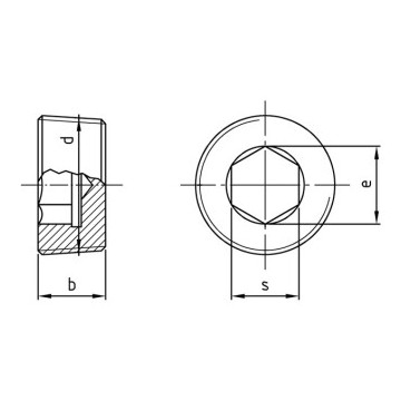 Afdichtingsschroef M22 x 1,5 mm DIN 906 RVS A4-50 SW10 (25 stuks)