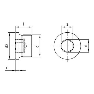 Afdichtingsschroef met flens G 3/8" DIN 908 RVS A4-50 SW8 (50 stuks) Afdichtingsschroef met flens G 3/8" DIN 908 RVS A4-50 SW8 (50 stuks)