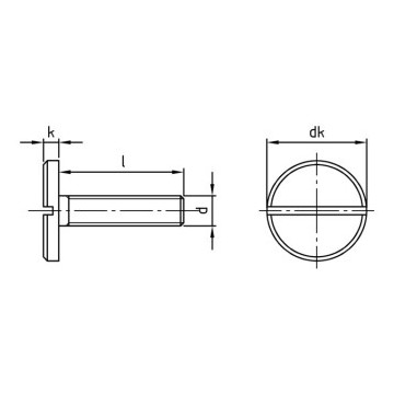 Metaalschroef grote kop M3 x 12 mm DIN 921 RVS A1 (100 stuks)