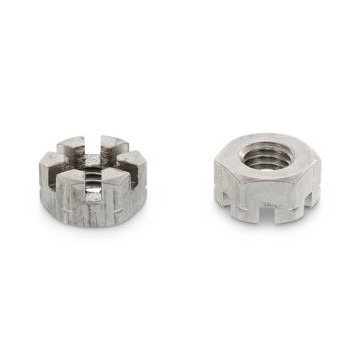 Kroonmoer laag M6 DIN 937 RVS A2-50 SW10 (100 stuks)