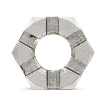 Kroonmoer laag M22 DIN 937 RVS A4-50 SW32 (25 stuks)