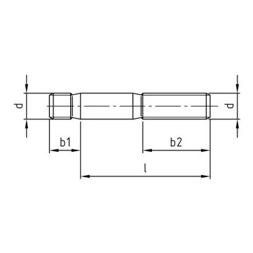 Tapeind 1,25d M8 x 30 mm DIN 939 RVS A2-50 (200 stuks)