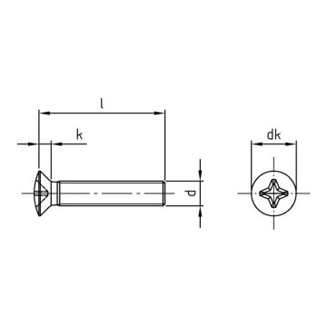 Lenskopschroef M6 x 90 mm DIN 966 RVS A2-70 PH3 (200 stuks)