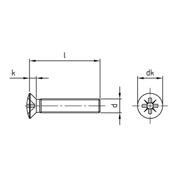 Lenskopschroef M3 x 50 mm DIN 966 RVS A4-50 PZ1 (500 stuks)