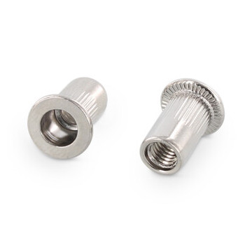 Flako insteekmoer open M4 x 10 mm Art. 1025 RVS A2 (250 stuks)