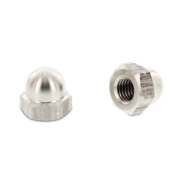 Dopmoer hoog M6 DIN 1587 RVS A4-50 SW10 (100 stuks)
