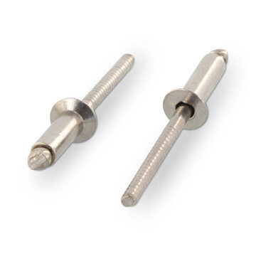 Seko blindklinknagel mnet gegroefde klinknagelsteel 4,8 x 16 mm ISO 15984 RVS A2 (500 stuks)