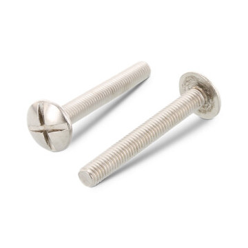 Platkopschroef met dubbele sleuf M10 x 50 mm NF E 25-129 RVS A4 (200 stuks)