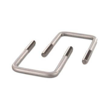 Vierkante buisbeugel A 42 tube Ø 40/40 M10 Art. 3575 RVS A4 (10 stuks)