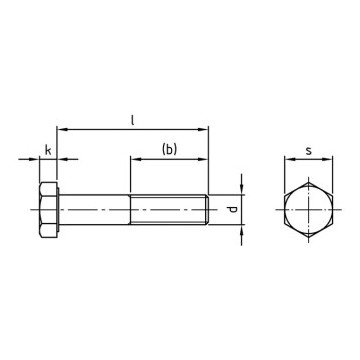 Zeskantbout M20 x 200 mm ISO 4014 RVS A4-70 SW30 (10 stuks)
