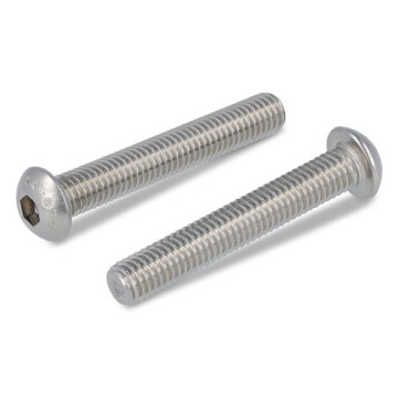 Platkopschroef M5 x 40/40 mm ISO 7380 RVS A4 SW3 (200 stuks)