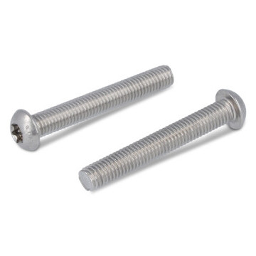Platkopschroef M6 x 70/70 mm ISO 7380 RVS A4 TX30 (100 stuks)