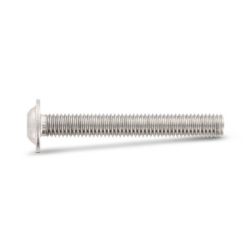 Platkopschroef M6 x 12/12 mm ISO 7380 RVS A4-50 SW4 (200 stuks)