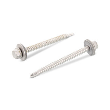 Boorschroef K 5,5 x 38 afdichtring 16 mm DIN 7504-K RVS A2 SW8 (500 stuks)
