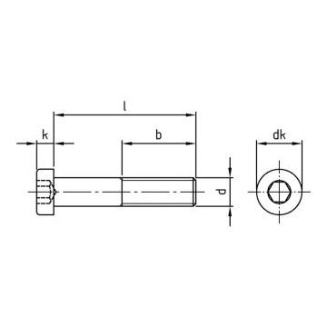 Cilinderschroef lage kop M24 x 130 mm DIN 7984 RVS A2 SW19 (10 stuks)