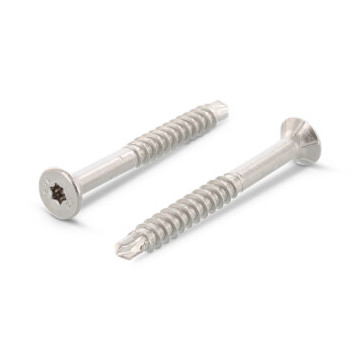 Zelfborende houtbouwschroef Super-Drill Seko 4,0 x 35/26 mm Art. 9040 RVS A2-50 TX20 (200 stuks)
