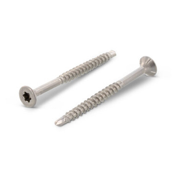 Zelfborende houtbouwschroef Super-Drill Seko 4,0 x 25/18 mm Art. 9044 RVS A2-50 TX20 (200 stuks)