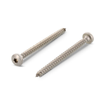 Houtbouwschroef rondkop 3,5 x 25 mm Art. 9045 RVS A4-50 TX15 (200 stuks)