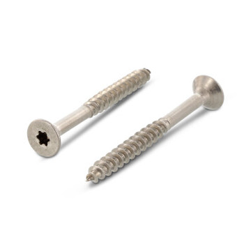 Seko houtbouwschroef met freesribben 4,5 x 80/48 mm Art. 9047 RVS A4-50 TX20 (200 stuks)