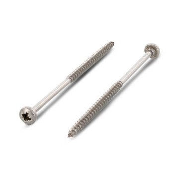 Houtschroef 6,0 x 120/70 mm Art. 9048 RVS A2-50 PZ3 (100 stuks)
