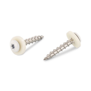 Vensterbankschroef C 3,9 x 16 mm mm grove draad RAL 9003 Art. 9066 RVS A2-50 TX15 (200 stuks)