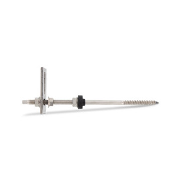 Stokschroef M10 x 180 mm samengesteld Art. 9082 RVS A2-50 SW7 (50 stuks)